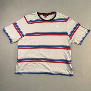 Men's Diamond Supply Co. Striped Shirt Red/Blue/White Size 3XL